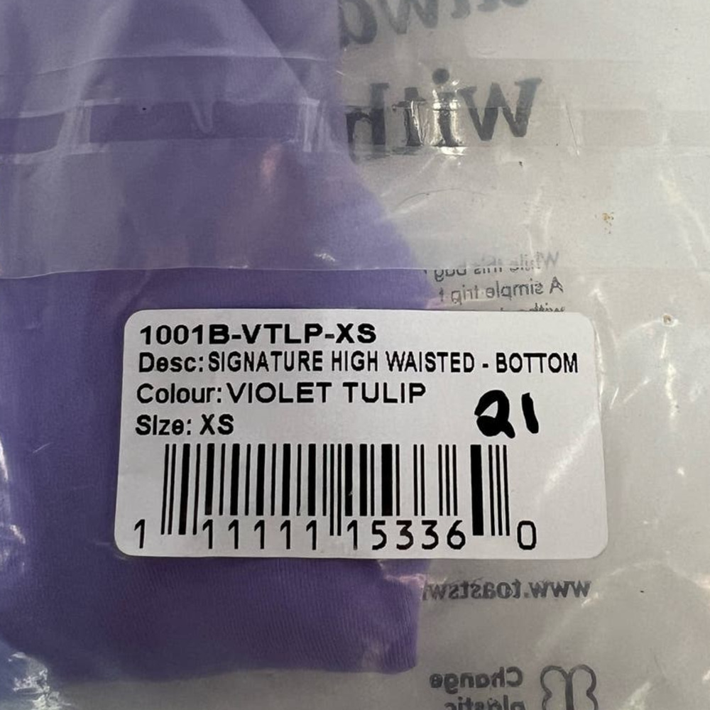 NWT Toast Swim Signature High Waisted Bikini Bottom, Violet Tulip, size XS - Picture 14 of 16
